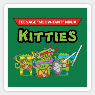 Teenage Meow-tant Ninja Kitties Sticker